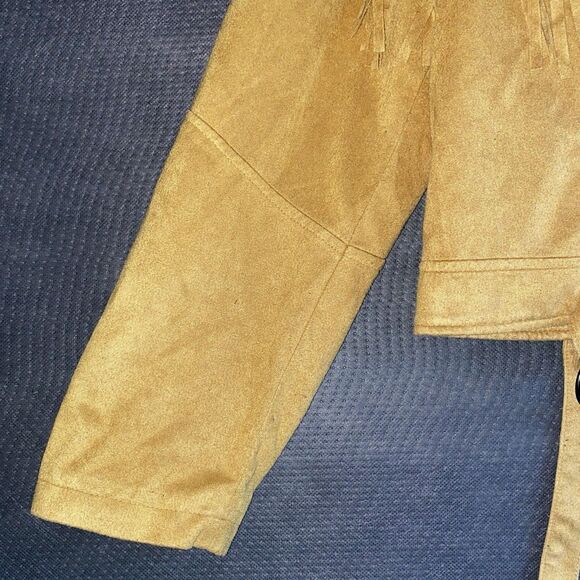 Fornia Women’s Beige Suede Fringe Jacket 2XL - Picture 6 of 11